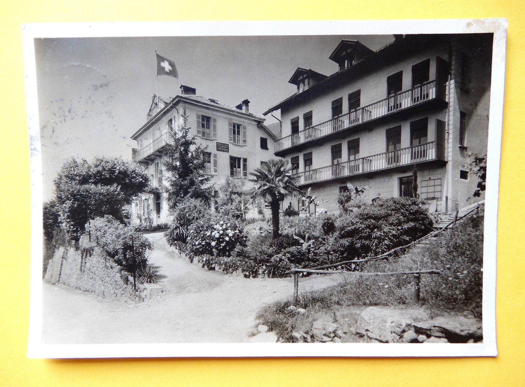 Cartes postales: Alte Ansichtskarte Hotel Della Valle, Brione/Locarno – D'occasion à Senèdes par Framboise52