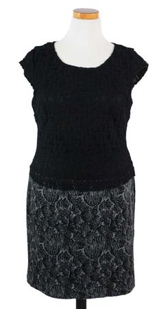 comma Kleid mit Spitzenoberteil Gr. 44