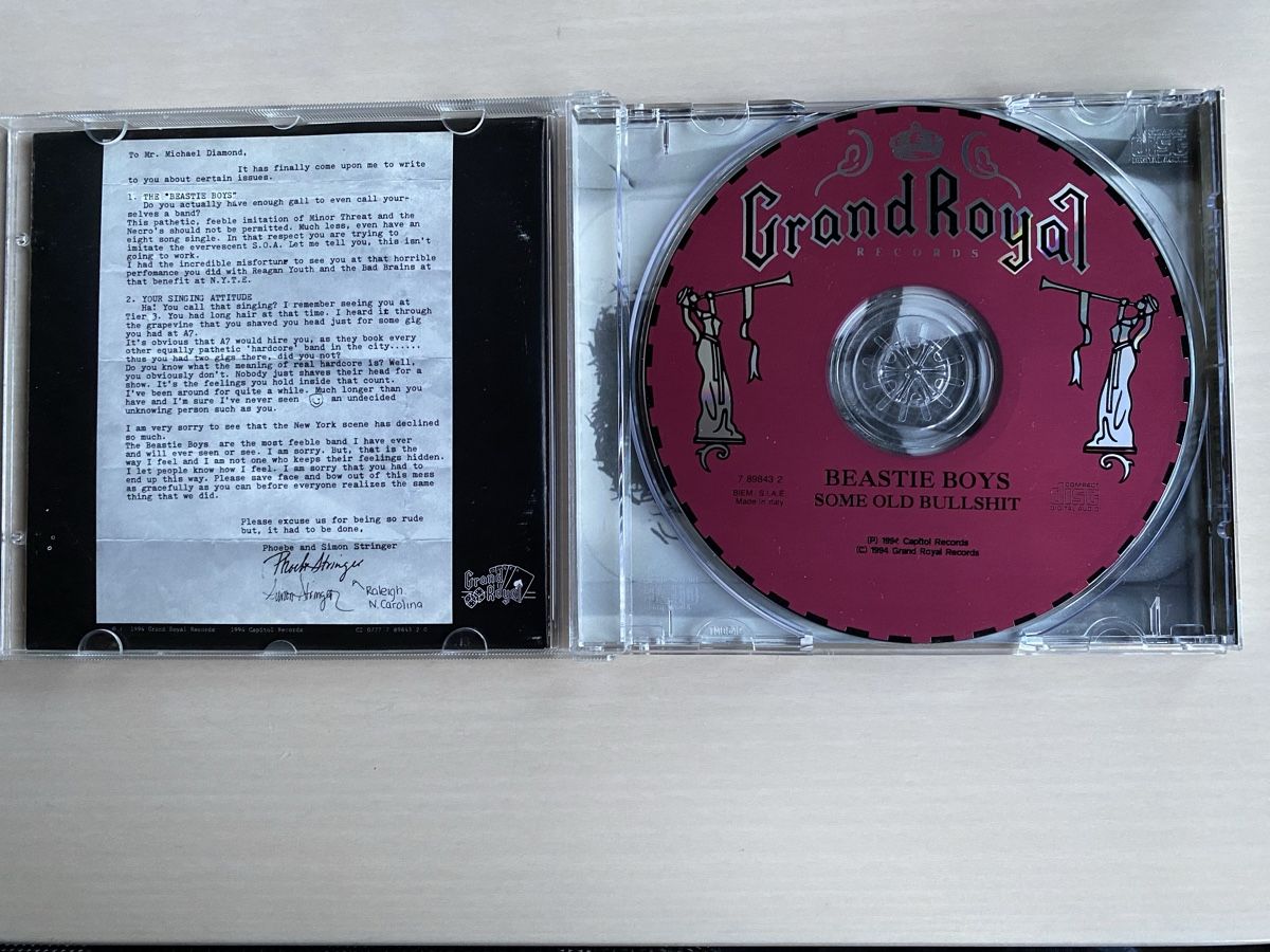 CD: Beastie Boys - Some Old Bullshit CD – Usato da Oberried Brienz venduto da Chyara 2