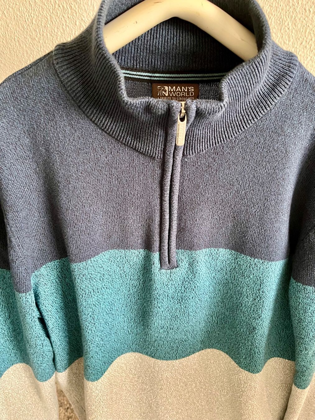 Pullover & Sweatshirts: Herren Halfzip Pullover, BW-Mix, Man`s World", Gr.M/50 – Gebraucht aus Adliswil von eri.40