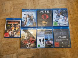 10 Blu-Ray Filme Sammlung Alienvs.Predator, G.I.Joe, Machete