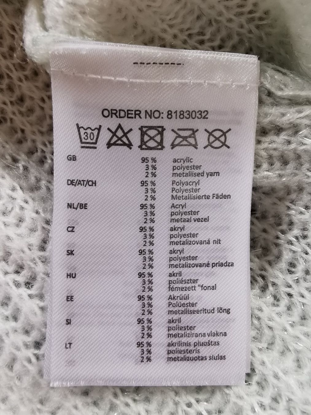 Maglioni & Felpe: Jean Pascale; weiss/türkis gestreifter Strick-Pullover Gr. L – Usato da Boniswil venduto da Totomat-Lady 4