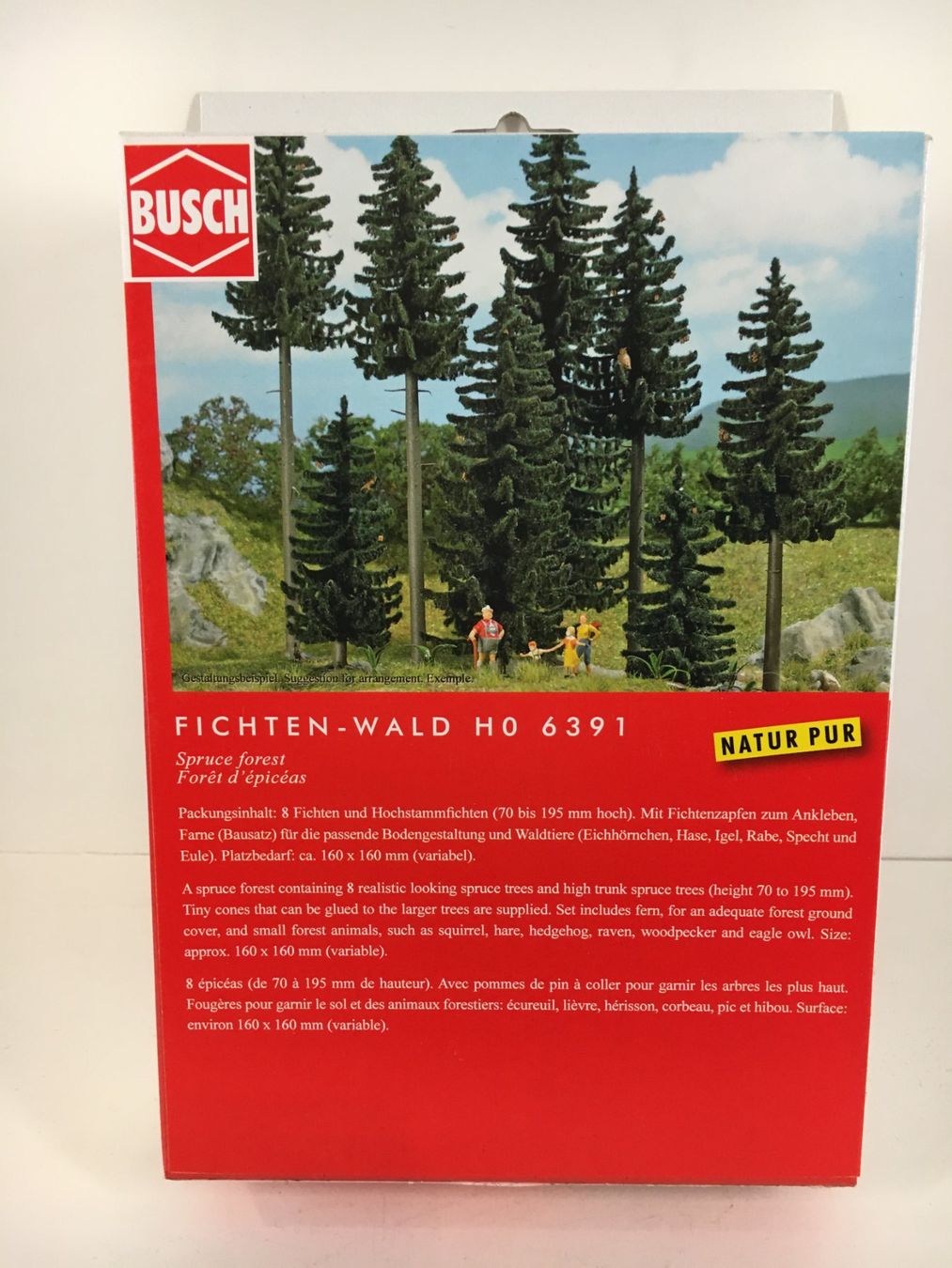 Busch Modellini di ferrovie: Busch H0 6391 Fichten-Wald – Nuovo e nell'imballaggio originale da Rodersdorf venduto da Joerg11