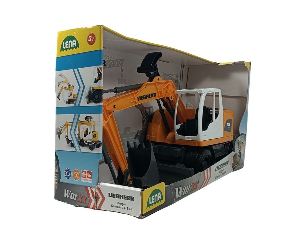 Spielzeuge: LENA Liebherr Bagger Compact A 918 – Gebraucht aus Luzern von Restwert_Luzern 1