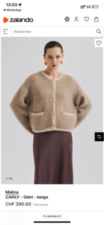 Malina CARLY - Strickjacke - beige, neu, nie getragen