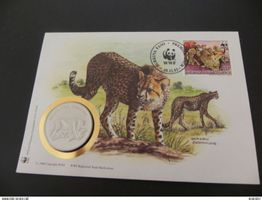 WWF Münzbrief Obervolta Gepard 1993