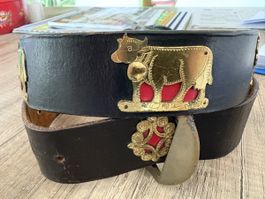 Appenzeller Kuh-Gurt 4 cm mit Gebrauchsspuren 
