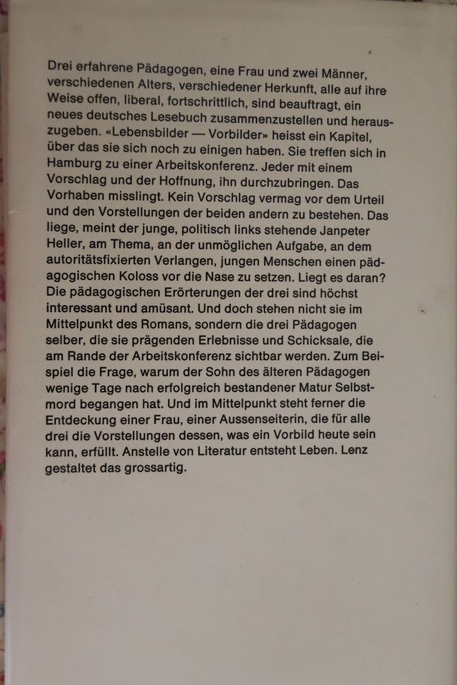 Libri: Das Vorbild von Siegfried Lenz – Usato da Glattfelden venduto da Vrenely 1