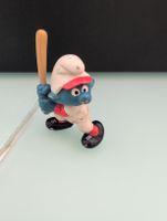 Figurine Schtroumpf joueur baseball vintage