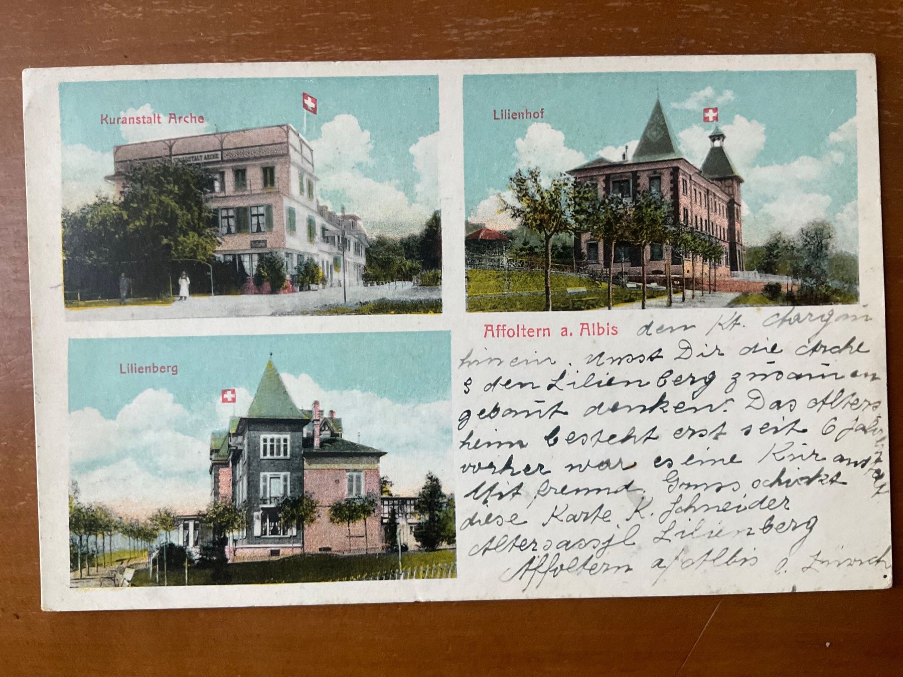 Cartoline postali: AK Affoltern am Albis 1922 – Usato da Zürich venduto da Tolima194