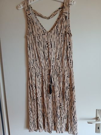 S. Oliver Sommerkleid Gr. 42 gemustert, luftig & leicht ☀️👗