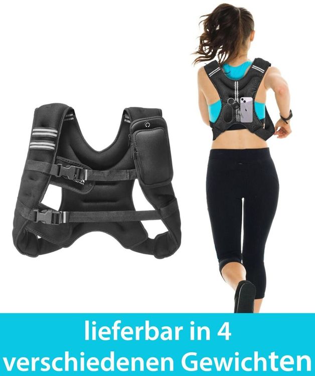 Flyelf Gewichtsweste 10kg Für Fitness Training Aus Lycra Mit Eisensandpartikeln, Schwarz, Modern, Schnalle, Laufweste, WEARABLE_WEIGHT