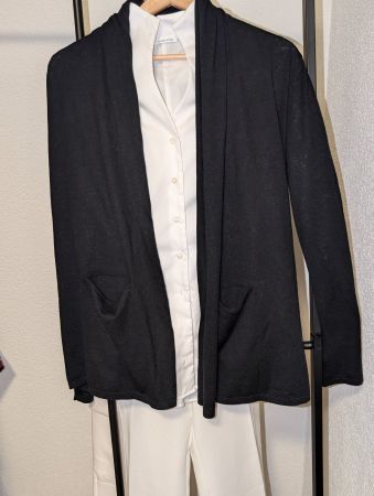 ALLUDE Neu m. Etikett Strickjacke Luxus, Gr. XS / S, schwarz