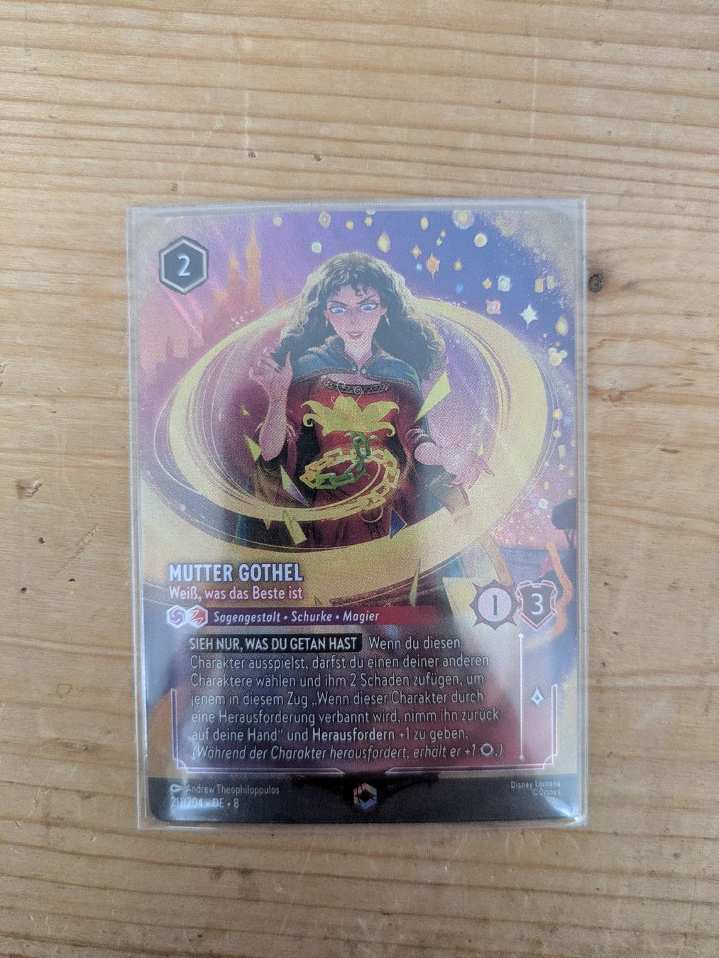 Disney Carte collezionabili: Lorcana Mutter Gothel DE Set 8 211/204 – Nuovo (secondo la descrizione) da Ottenbach venduto da hellomrzombie