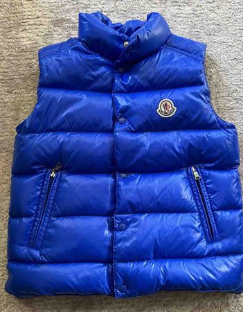 Moncler Daunenweste Blau Grösse 140