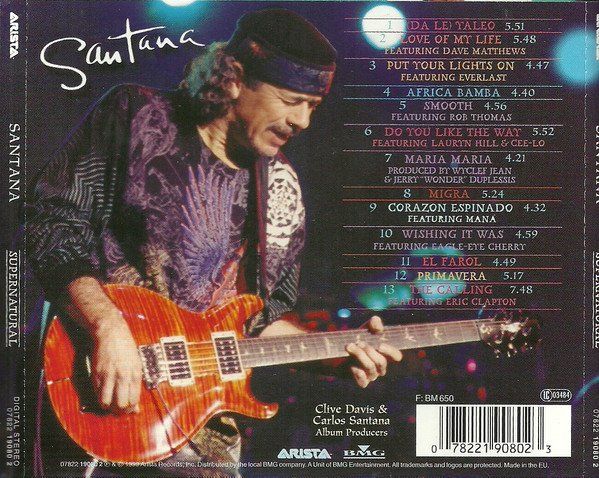 CD: CD Santana - Supernatural (1999) – Usato da Möriken AG venduto da mineralia 1
