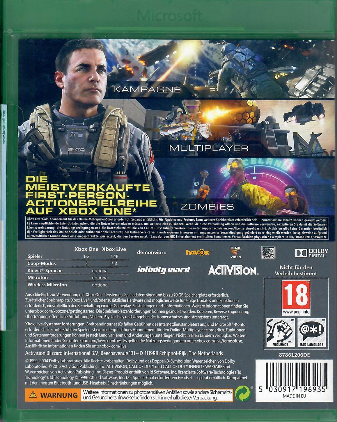 Microsoft Giochi: Call of Duty - Infinite Warfare – Usato da Bern venduto da Buybest24 1