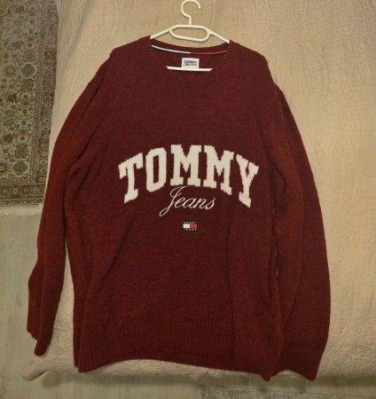 Pullover Tommy Jeans Farbe Burgundrot Gr. L wie neu