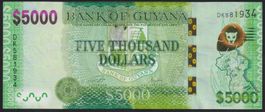 Guyana 5000 Dollars 2020
