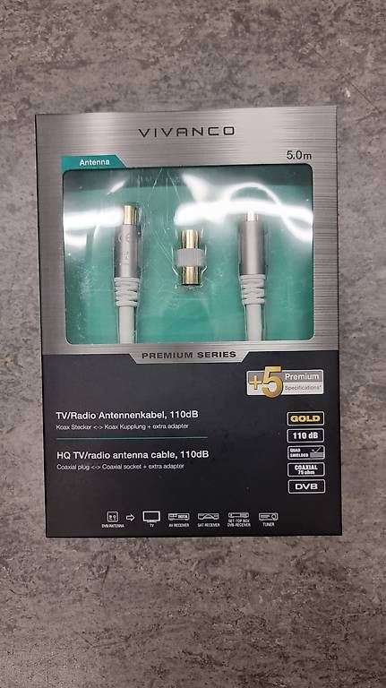 Cavi: 80Stk. TV Kabel 5m Gold Premium – Usato da Zürich venduto da Hftech