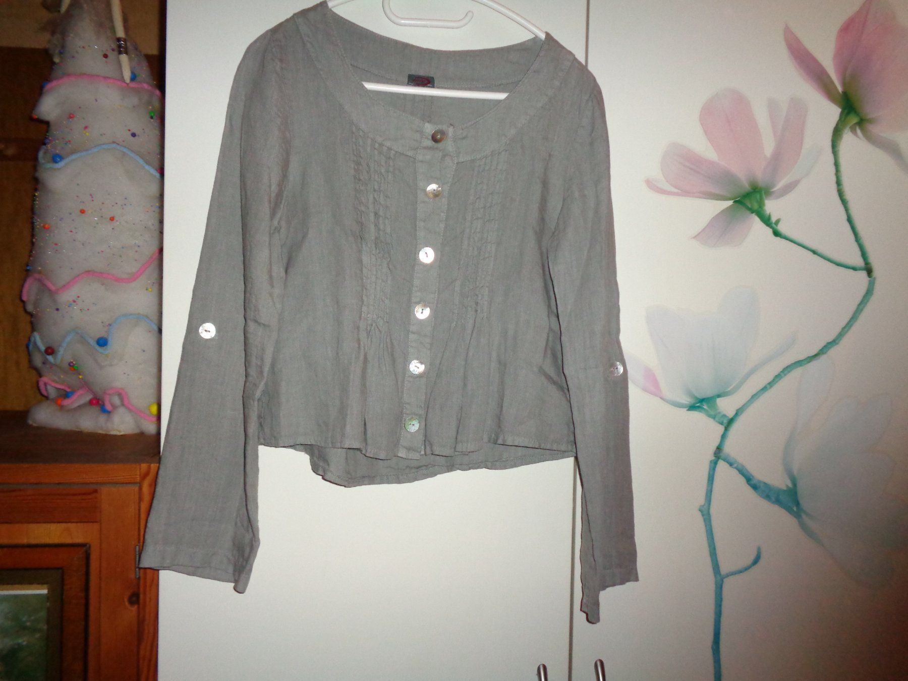 Camicette: *** Bluse / Jäggli mit Leinen *** von Driver – Usato da Othmarsingen venduto da Leuchtturmlady 1