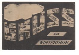 Gruss aus WINTERTHUR gel. 1911 n. Palo Alto USA