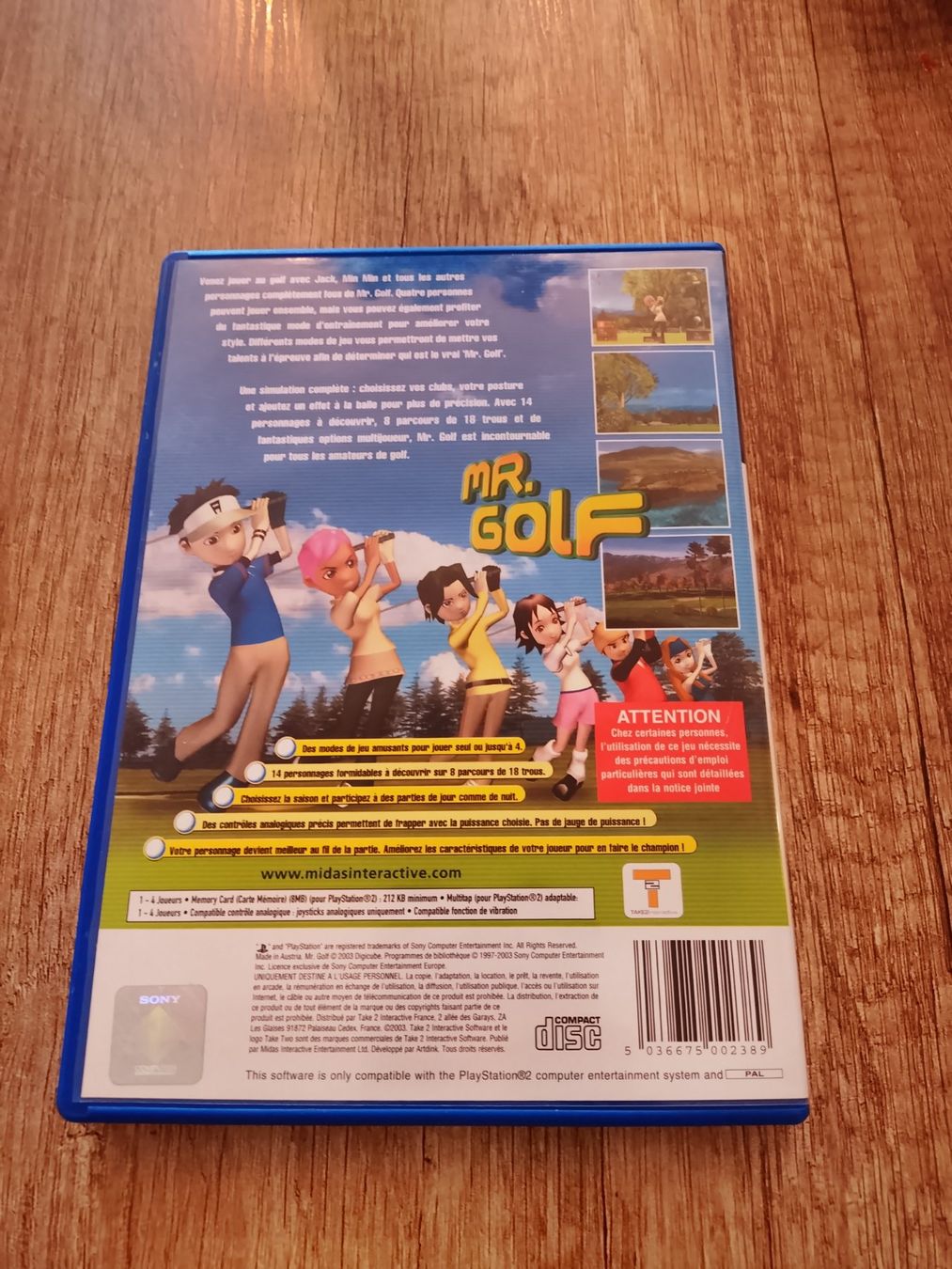 Jeux: MR.Golf PAL PS2 – D'occasion à Gland par Bas_phj6 2