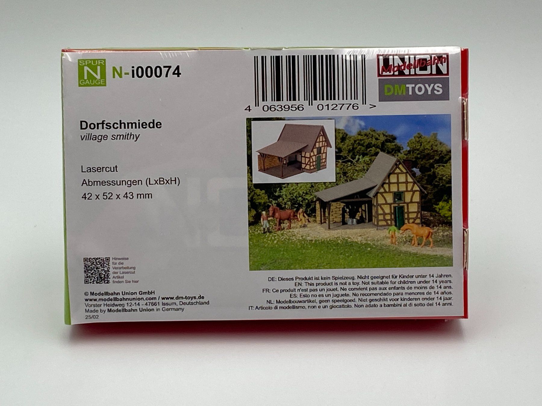 Modellini di ferrovie: Modellbahn Union N-i00074 Dorfschmiede – Nuovo e nell'imballaggio originale da Neukirch an der Thur venduto da MoBa-Artikel 2