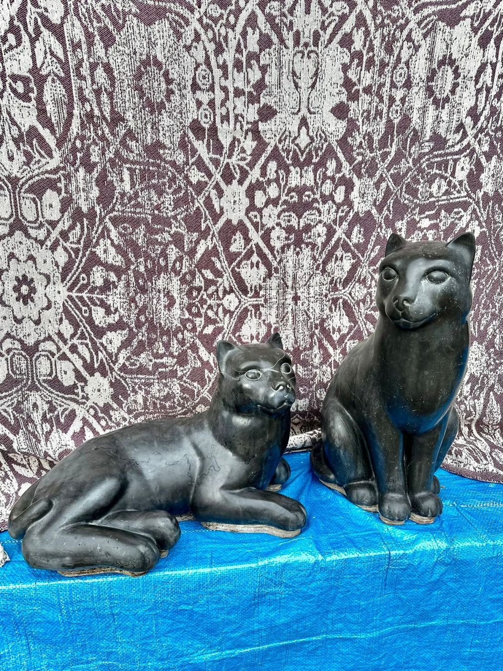 Sculture & Statue: Schönes Katzenpaar, Granit – Usato da Lohn-Ammannsegg venduto da Longjohn58 3