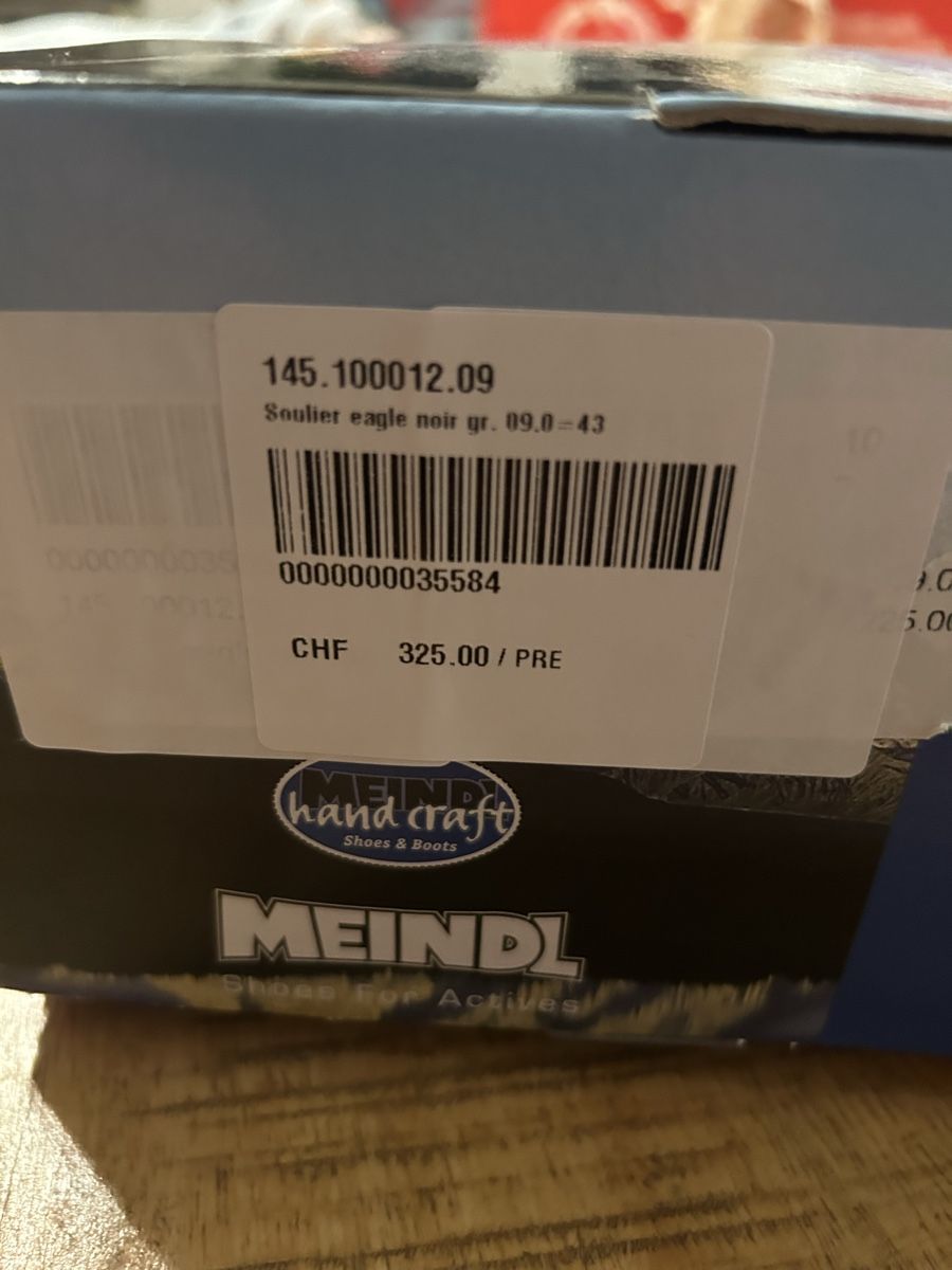 Meindl Herrenschuhe: Meindl Eagle Pro GTX, Neuf, Pointure 43, bottes idéales – Neu und originalverpackt aus Thierrens von Bigla 3