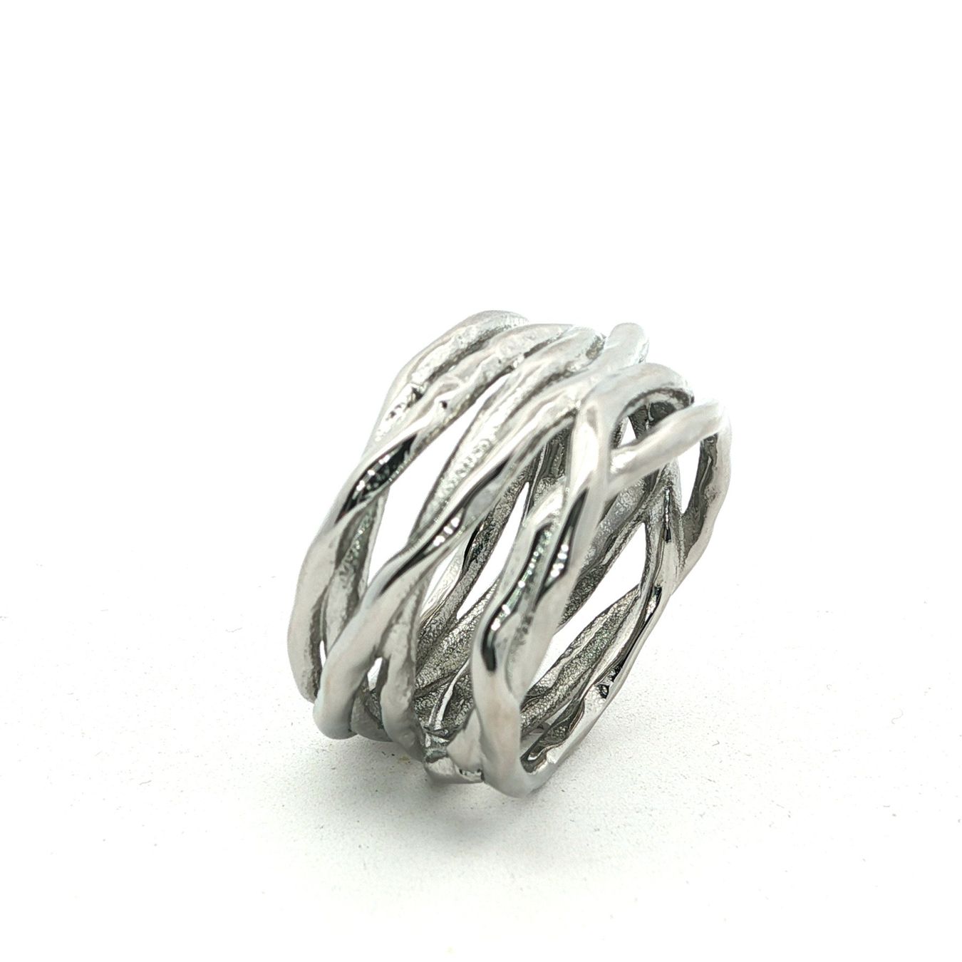 Olga Ribler Anelli: Edelstahl Wickel Ring Ringgrösse 59 – Nuovo (secondo la descrizione) da Luzern venduto da Schmuckoutlet 4