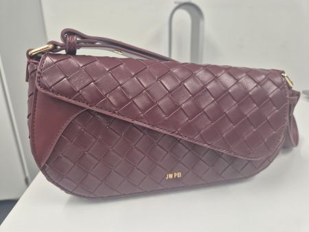 Tasche JW PEI geflochten weinrot -Kein Versand