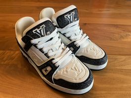 Louis Vuitton Trainer Sneaker schwarz/weiss Gr. 6 / 40.5