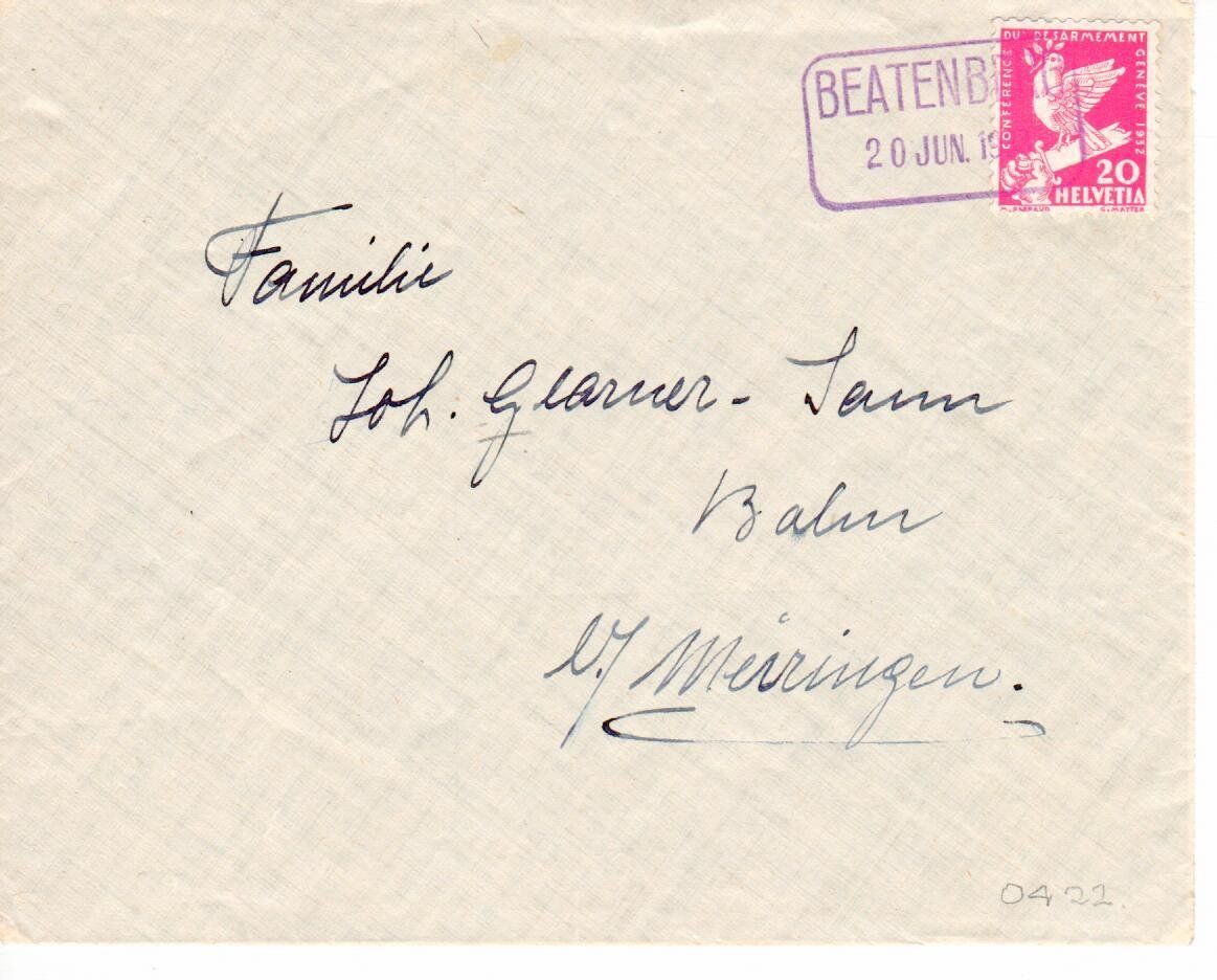 Alle Briefmarken: Brief, Beatenberg 1932 – Gebraucht aus Wolhusen von Curver9