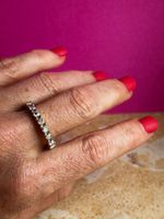 Fingerring mit funkelnden Strasssteinen (61)