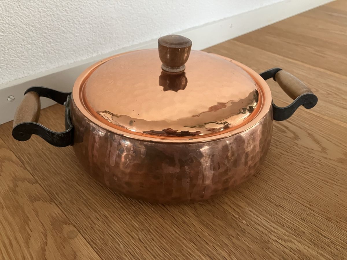 Padelle: Kupferpfanne mit Deckel – Usato da Willisau venduto da son_lq7g 1
