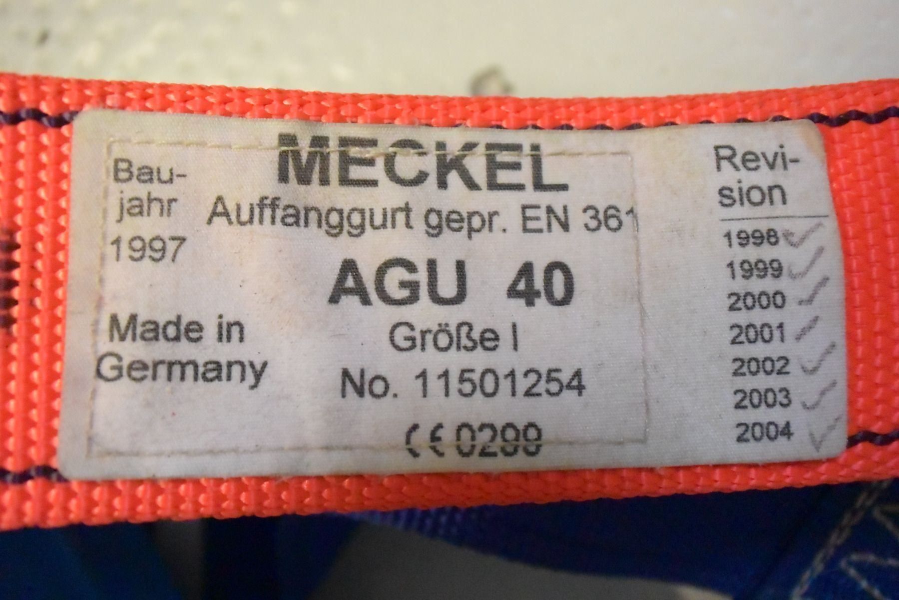 Attrezzatura da arrampicata: Auffanggurt Meckel AGU 40 Klettergurt – Nuovo (secondo la descrizione) da Münchenstein venduto da hebetechnik-shop 2