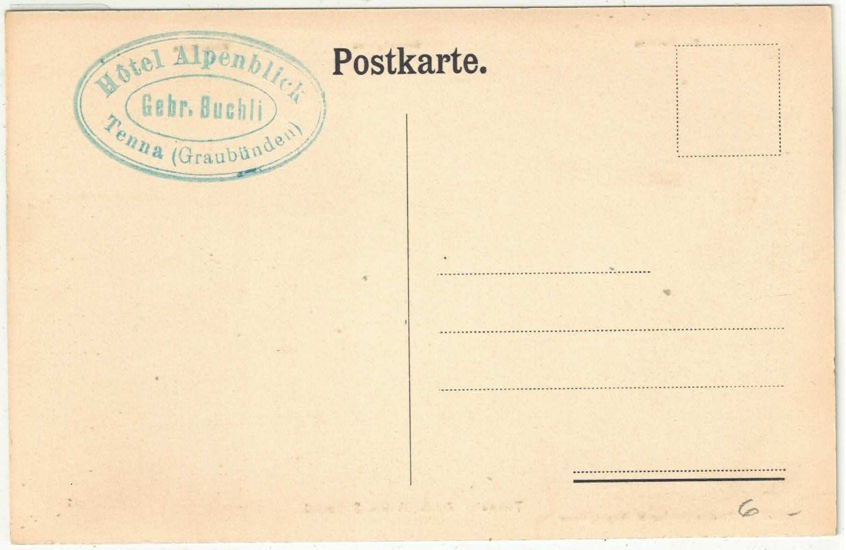 Cartoline postali: Tenna - Ausblick ins Safiertal – Usato da Ettingen venduto da Kartenplanet 1