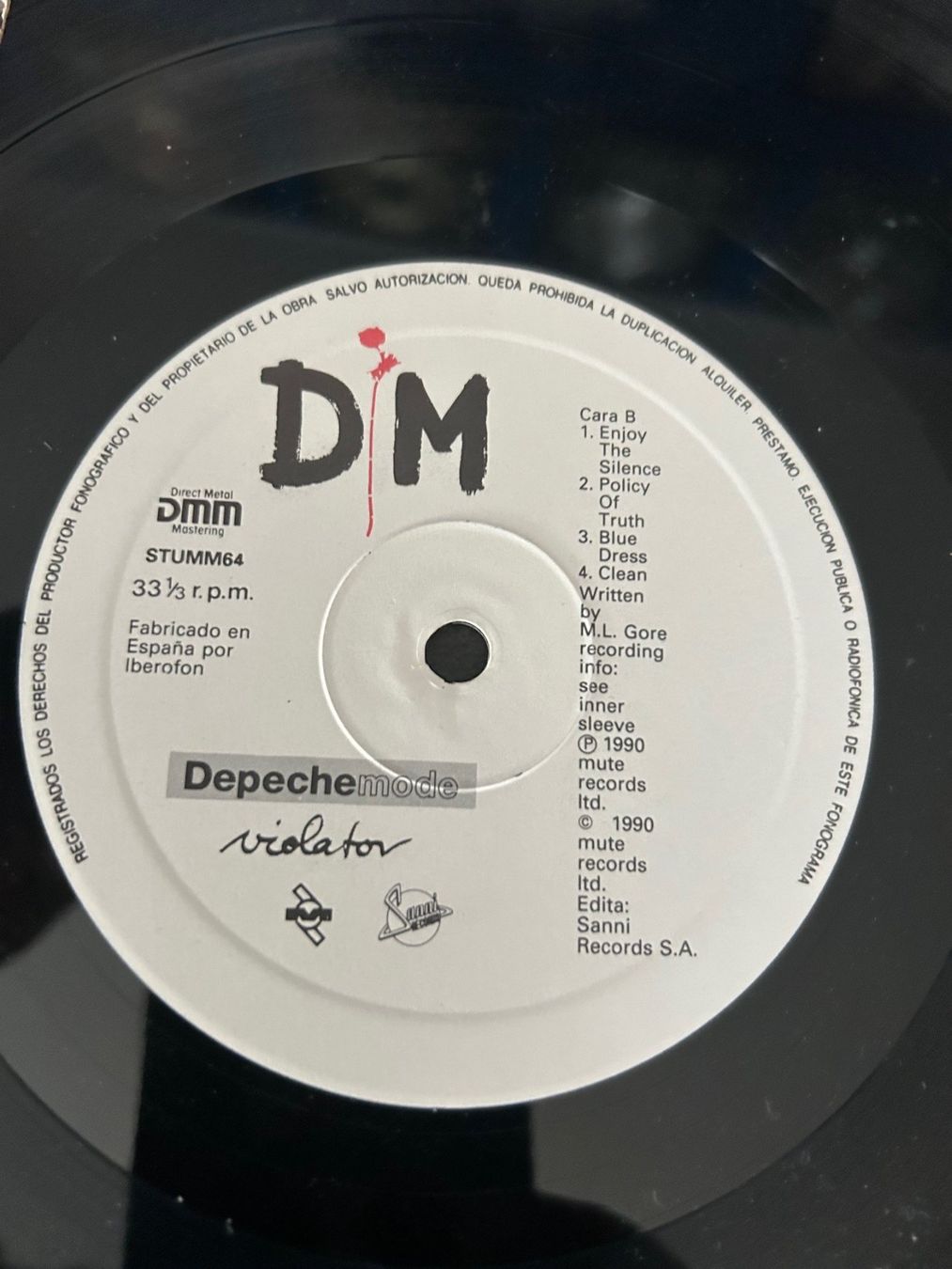 Schallplatten: Depeche Mode - Violator -Spain EDITION – Gebraucht aus Paradiso von ABF101 1