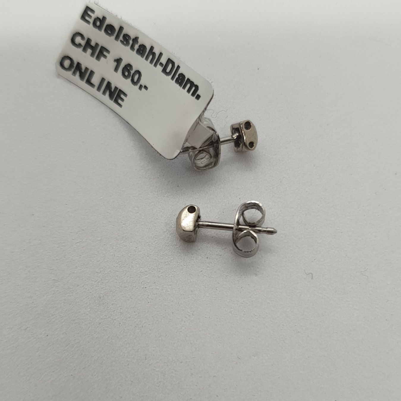 Orecchini pendenti & Orecchini a lobo: Edelstahl - Diamant Ohrstecker – Usato da Luzern venduto da Luzern-Goldhaus 1