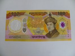 Bhutan 100 Ngultrum 2025,Banknote, Sammlerstück, Unc Zustand
