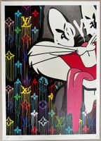 Death: Crazy Vuitton Bugs Bunny, POP ART signiert 12/100
