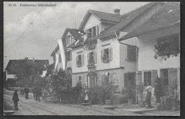 Mönchaltorf Postbureau mit Postkutsche
