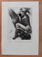 Exlibris Tomas Hrivnac - Original Radierung Erotik signiert