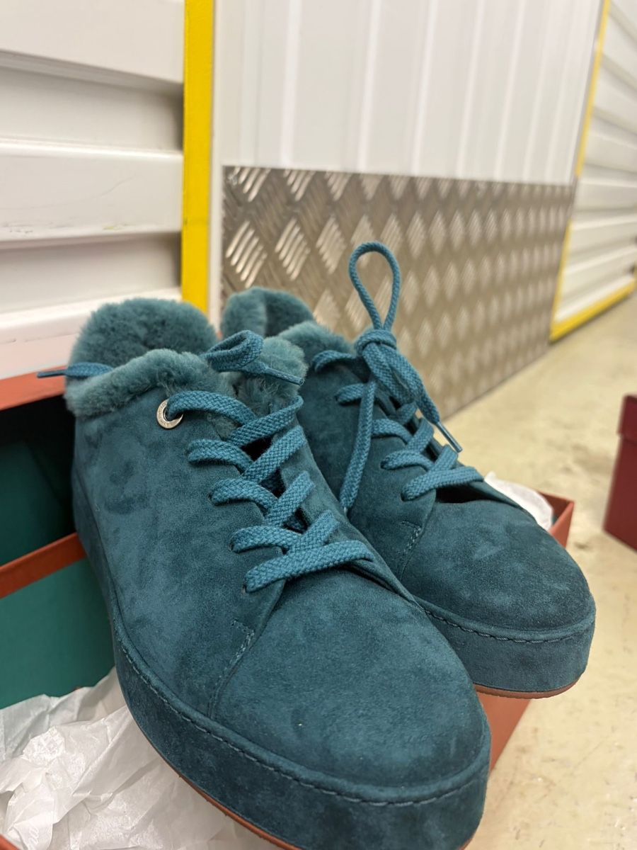 Loro Piana Scarpe da donna: Baskets Loro Piana daim fourrées bleu 38 – Nuovo e nell'imballaggio originale da Lausanne venduto da ordinaire 1