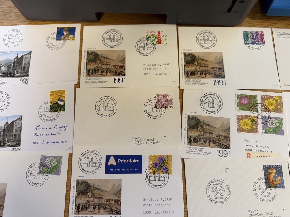 Alle Briefmarken: 27 Karten Tag der Briefmarken  – Neu (gemäss Beschreibung) aus Murgenthal von Tina_4055 1