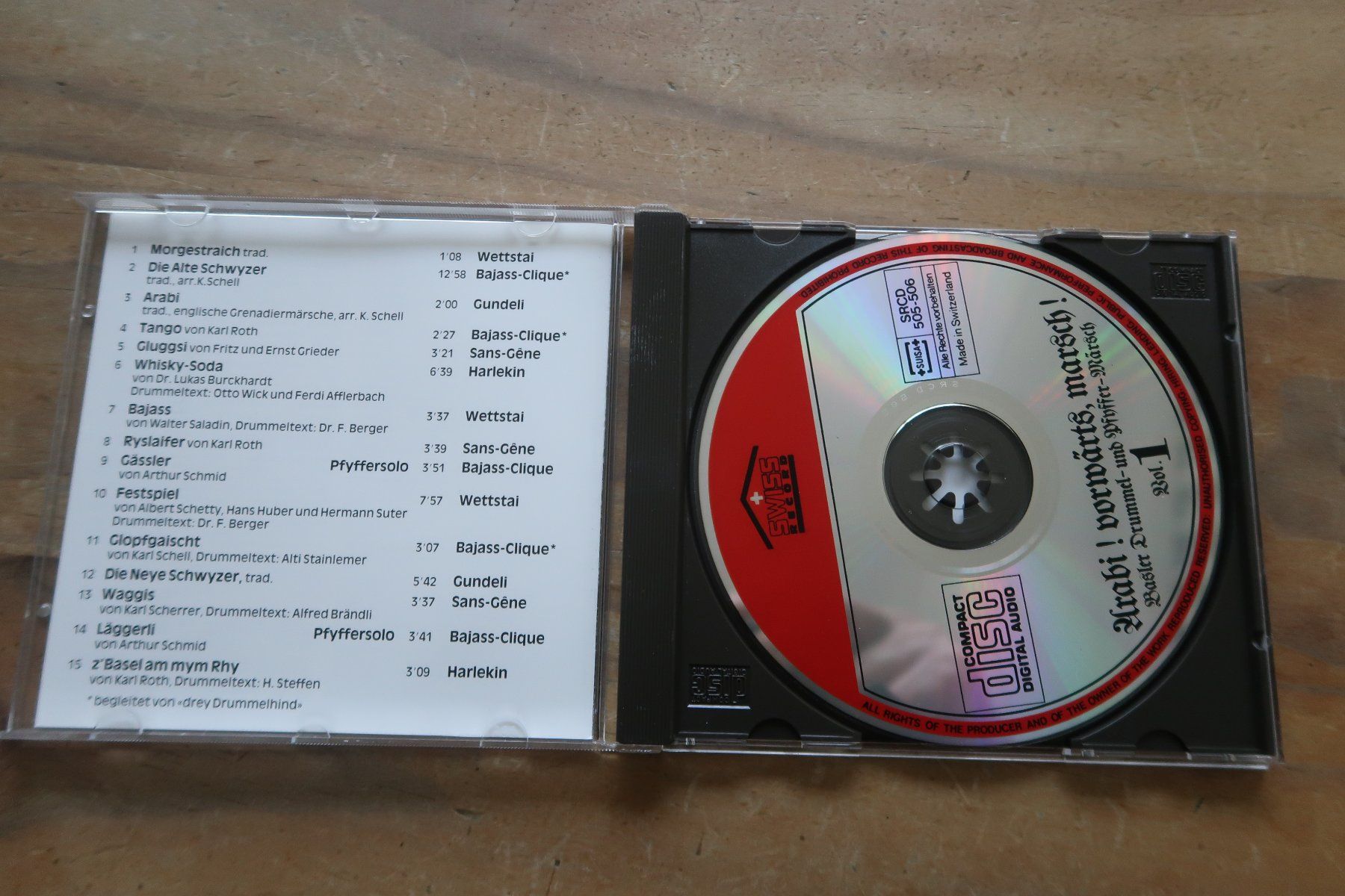 CDs: BASLER DRUMMEL- UND PFYFFER-MÄRSCH VOL. 1 - CD – D'occasion à Basel par Patiscat 3