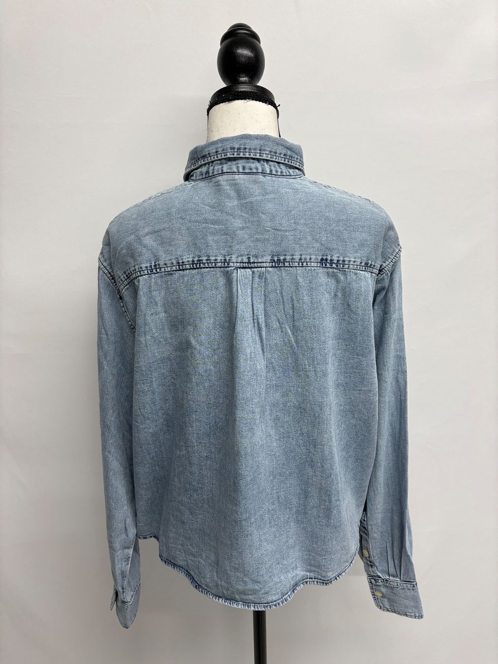 Gap Camicette: GAP Jeansbluse blau Gr. M kurz Bluse Baumwolle – Nuovo (secondo la descrizione) da Regensdorf venduto da secondchancefashion 2