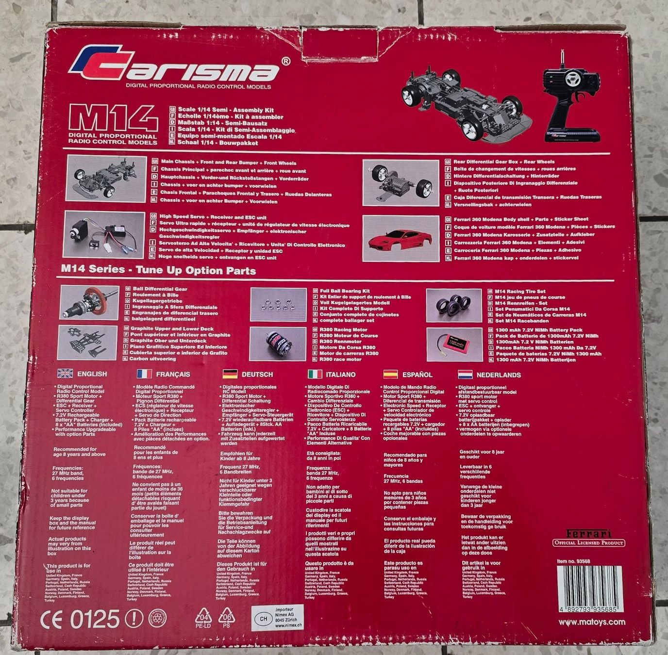Modellismo RC: Carisma RC-Auto im Ferrari-Design – Difettoso da Wallisellen venduto da adrian.w.19 9