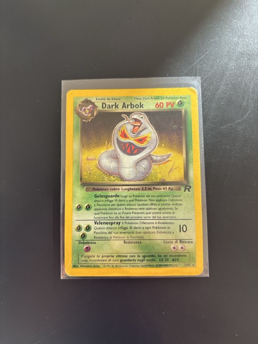 Pokémon Carte collezionabili: Pokémon Dark Arbok Holo 2/82 Team Rocket 1 Edition – Usato da Caslano venduto da Luke_